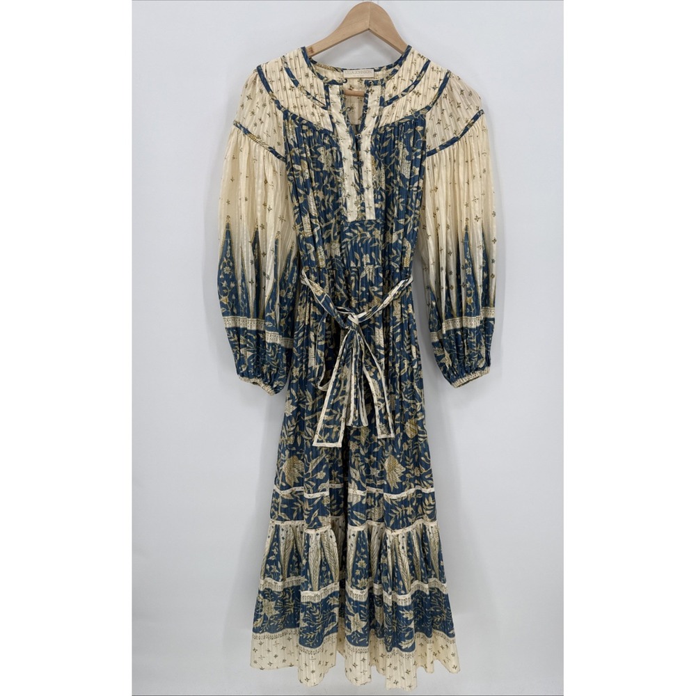 Ulla Johnson Womens 2022 Pre-Fall Floral Cotton Blend Maxi Dress Size 2 Boho - Picture 7 of 12